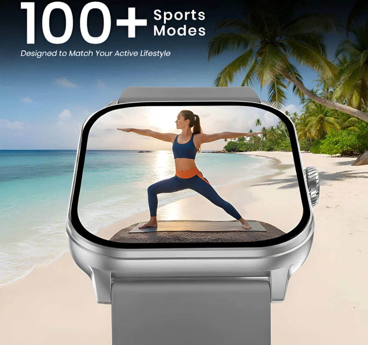 GameSir H9 Grey Smartwatch with Bluetooth, Fitness & Heart Rate Tracking Smartwatch (Grey-1 Strap,
Free Size)