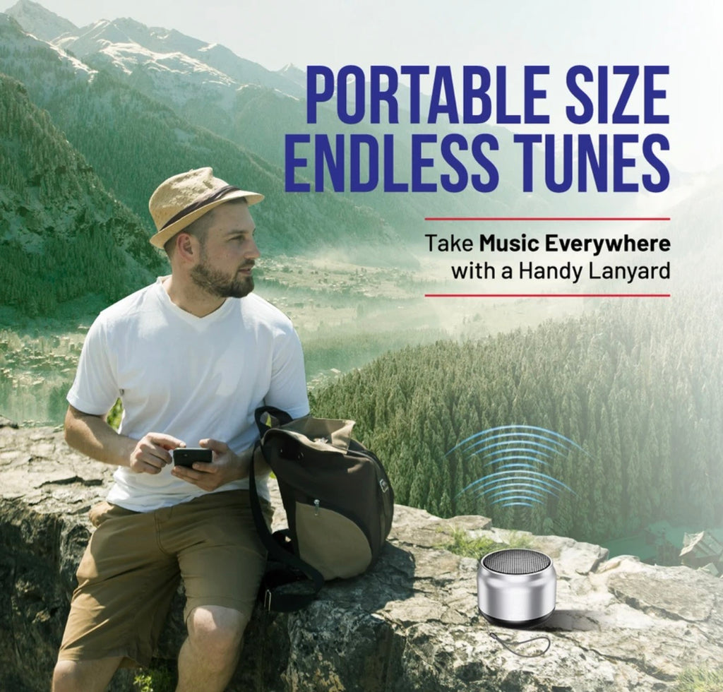 PTron Musicbot Lite / Funk Mini w/ 6W Pristine Sound, 8hrs Playtime, Portable Design 6 W Bluetooth Speaker (Silver, Mono Channel)