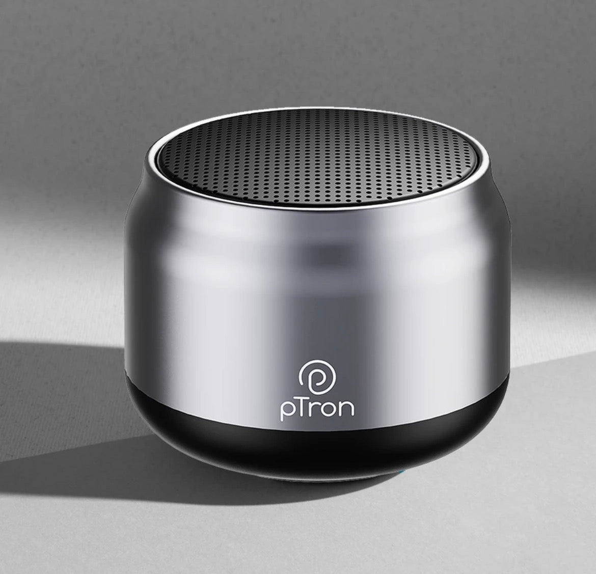 PTron Musicbot Lite / Funk Mini w/ 6W Pristine Sound, 8hrs Playtime, Portable Design 6 W Bluetooth Speaker (Silver, Mono Channel)