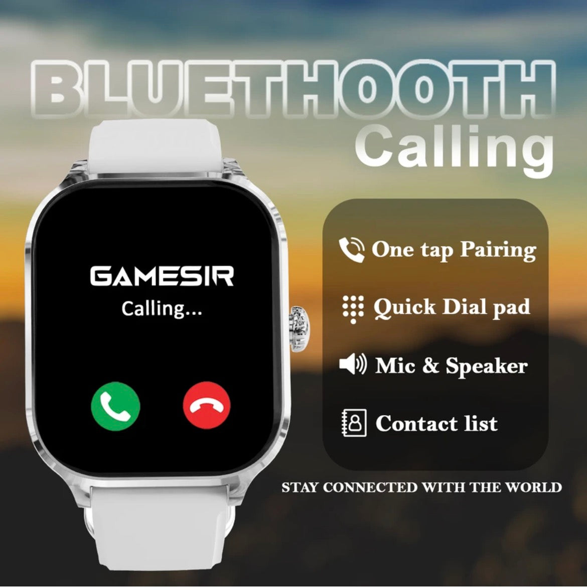 GameSir H9 Grey Smartwatch with Bluetooth, Fitness & Heart Rate Tracking Smartwatch (Grey-1 Strap,
Free Size)